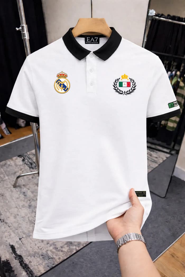 TX136 Real Madrid White men's Polo