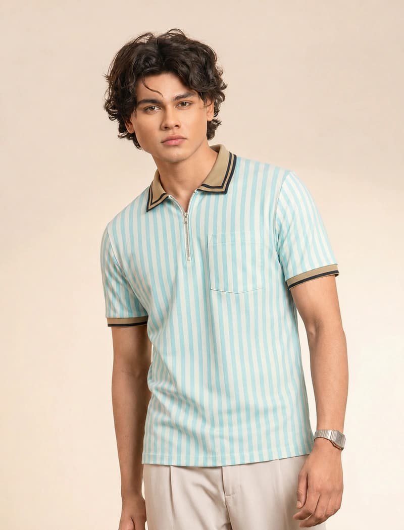 PL161 Olive Alzeena men's polo