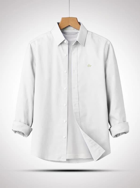 SHT55 White Full Sleeves Shirt